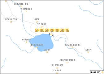 map of Sanggaranagung