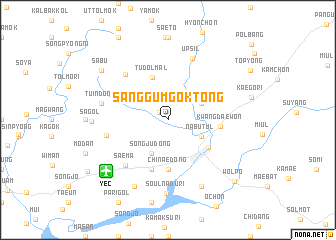 map of Sanggŭmgok-tong