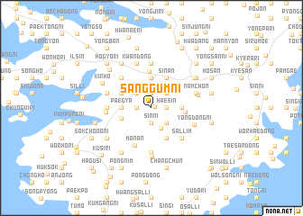 map of Sanggŭm-ni