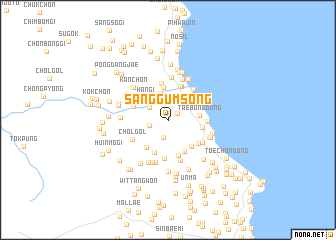 map of Sanggŭmsŏng