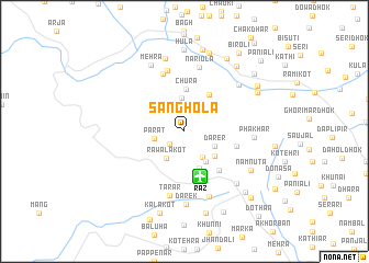 map of Sanghola