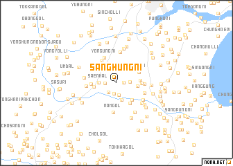 map of Sanghŭng-ni