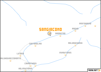 map of San Giacomo