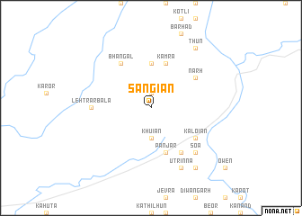 map of Sangiān