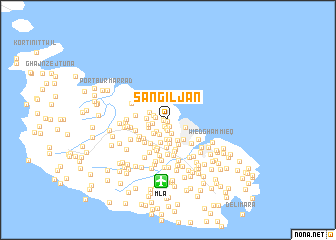 map of San Ġiljan