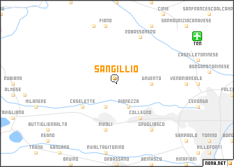 map of San Gillio