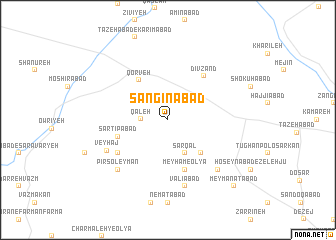 map of Sangīnābād
