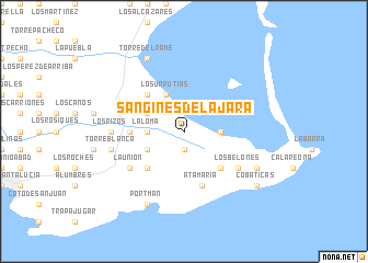 map of San Ginés de la Jara