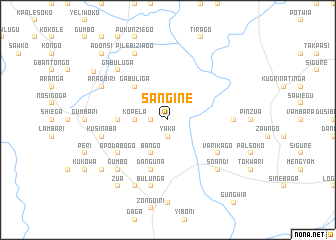 map of Sangine