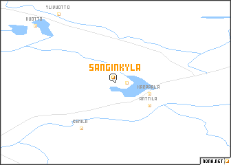 map of Sanginkylä