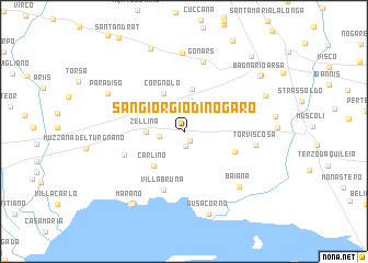 map of San Giórgio di Nogaro