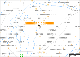 map of San Giorgio di Piano