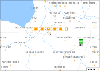 map of San Giorgio in Salici