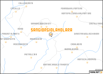 map of San Giorgio la Molara