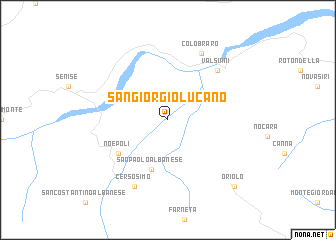 map of San Giorgio Lucano