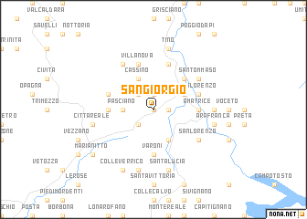 map of San Giorgio