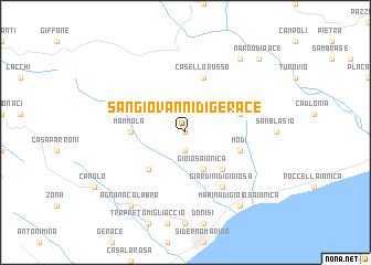 map of San Giovanni di Gerace