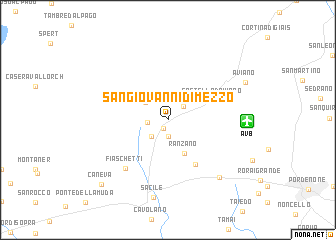 map of San Giovanni di Mezzo