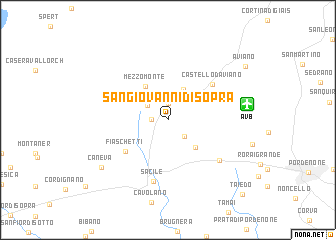 map of San Giovanni di Sopra