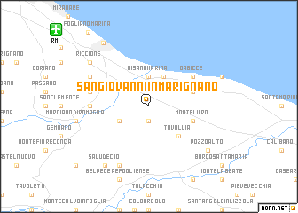 map of San Giovanni in Marignano