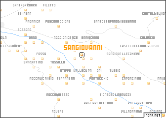 map of San Giovanni