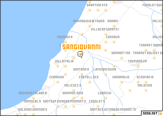 map of San Giovanni