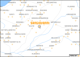 map of San Giovanni