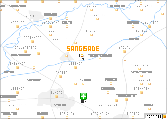 map of Sangi-Sade