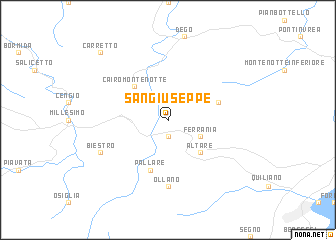 map of San Giuseppe