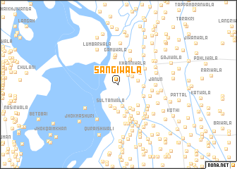 map of Sāngīwāla