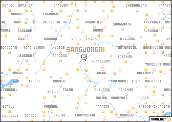 map of Sangjŏng-ni