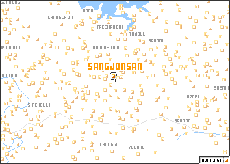 map of Sangjŏnsan