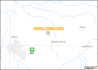 map of Sānglud Buzurg