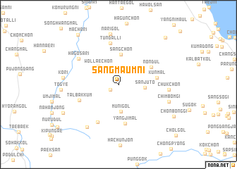 map of Sangmaŭm-ni