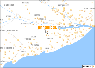 map of Sangmi-gol