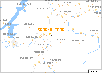 map of Sangmok-tong