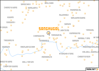 map of Sangmu-gol