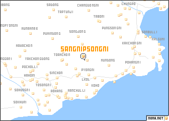 map of Sangnipsŏng-ni