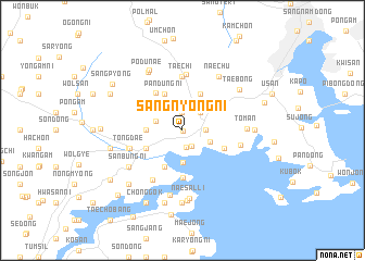 map of Sangnyŏng-ni