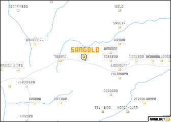 map of Sangolo