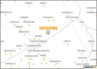 map of Sangombe