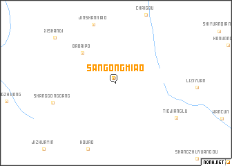 map of Sangongmiao