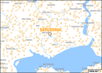 map of Sangŏnmuk