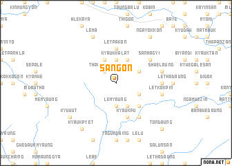 map of Sangon