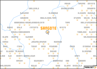 map of Sangote