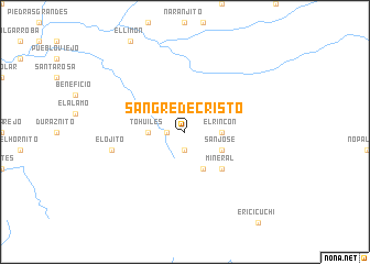 map of Sangre de Cristo