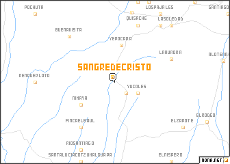 map of Sangre de Cristo