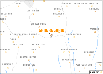 map of San Gregorio