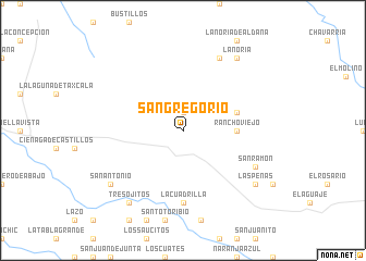 map of San Gregorio