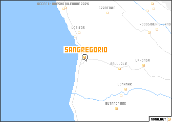 map of San Gregorio